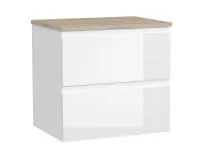 Тумба под раковину подвесная Cersanit MODUO 60 для MODUO 60 под столешницу, белый, SB-SZ-MOD60-BL/Wh