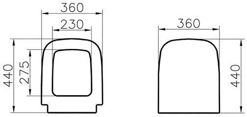 Крышка-сиденье для унитаза VitrA S20 77-003-009