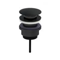 Донный клапан для раковины WONZON & WOGHAND, Черный матовый (WW-88SS07-MB)