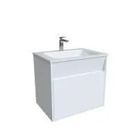 Тумба с умывальником IDDIS подвесная с ящиками белая Esper 60 см ESP60W0i95K