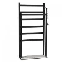 Полотенцесушитель электрический напольный WONZON & WOGHAND, Черный матовый (WW-A407-MB)