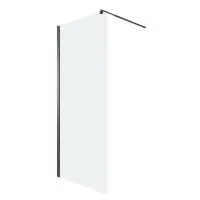 Душевая перегородка Niagara Eco NG-551-90BLACK (90х190) черный,стекло прозрачное,1 место