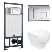 Унитаз с инсталляцией WeltWasser MARBERG 507 + ERLENBACH 004 GL-WT + MAR 507 SE