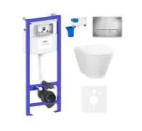 Комплект инсталляции и унитаза 7 в 1 Lavinia Boho Elegant Rimless 87561089