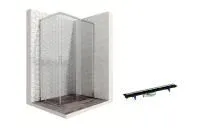 Душевой уголок Ambassador Queen 11011106R-PR1, прямоугольный, линейный трап, 120х80