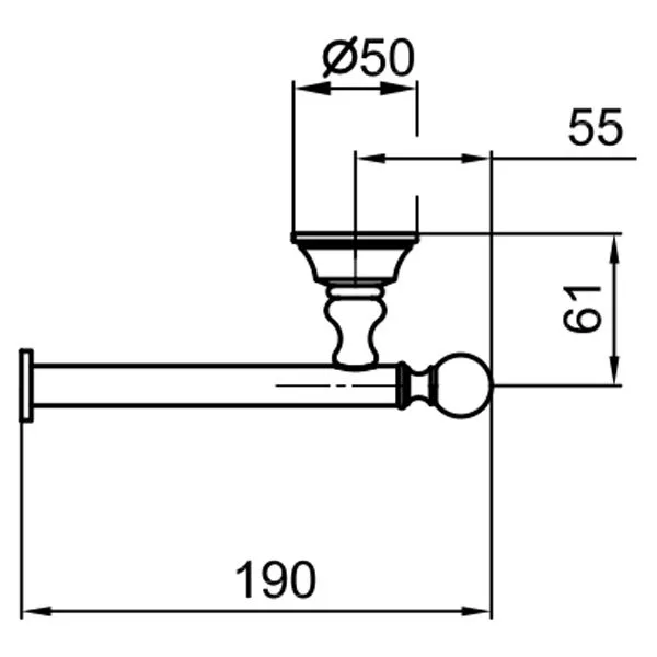 Держатель туалетной бумаги Webert Karenina KA500801065