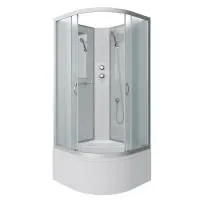 Душевая кабина Niagara Classic NG-2307-14BK 80х80х200, высокий поддон 40 см, стекло матовое