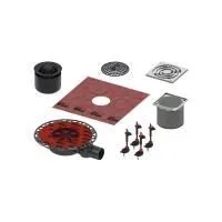 Комплект точечного трапа TECE TECEdrainpoint S с сифоном DN 50, с декоративной решеткой Разноцветный KDP-S120