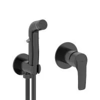 Смеситель с гигиеническим душем IDDIS Ray, черный матовый RAYBLR2i08