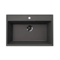 Кухонная мойка Ulgran Quartz Forte 760-09, мокрый асфальт
