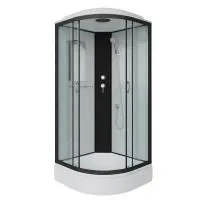 Душевая кабина Niagara Classic NG-6702-14 100х100х215, низкий поддон 26 см, стекло прозрачное, черные профиля