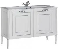 Тумба под раковину Aquanet Паола 120 белый/серебро