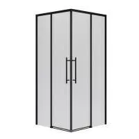 Душевое ограждение  Niagara Nova  NG-6830-34BLACK (100*100*195) квадрат, двери раздвижные