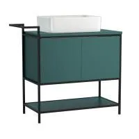 Тумба под раковину напольная Cersanit BOTANIQUE 100 для CREA 50 зелёный, 63015