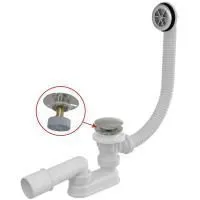 Сифон для ванны Alcaplast click/clack металл – пластик, A505CKM