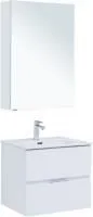 Мебель для ванной Aquanet Алвита New 60 2 ящика, белый матовый