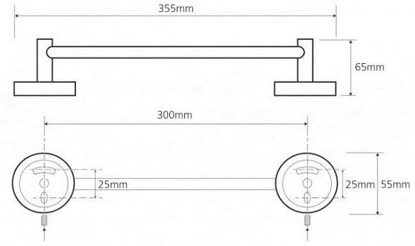 Держатель для полотенец Bemeta Omega 104104012 (35 см)