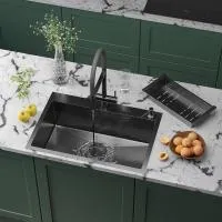 Кухонная мойка Roxen Simple 70 PVD (графит)