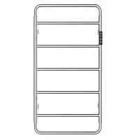 Полотенцесушитель электрический WONZON & WOGHAND, Брашированный никель (WW-AL202-BR)