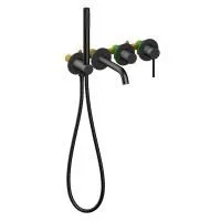 Встраиваемый смеситель для ванны TIMO Saona 2314/03YSM, черный