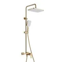 Душевая система Shevanik S4226G, золотой сатин