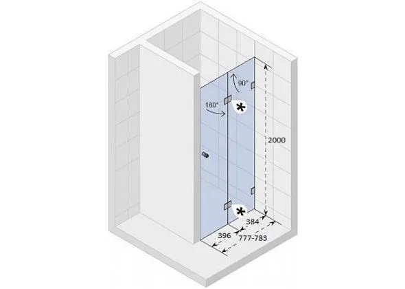 Душевая дверь Riho Scandic Mistral M105 80 R GX0008202