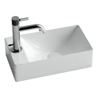 Умывальник Ceramicanova подвесной прямоугольный (отверстие под смеситель L) Element 375x215x100мм