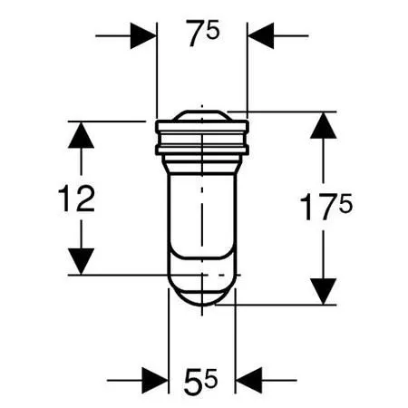 Сифон для писсуара вакуумный Geberit 152.942.11.1