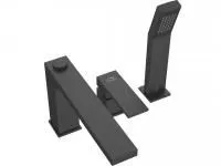 Смеситель на борт ванны Laveo Kvadrato BLQ_713D черный