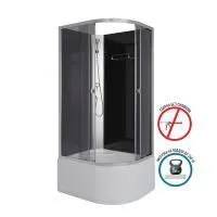Душ.каб. Niagara Eco E90/80/40L/TN/BK (900х800х1950) 4 места