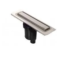 Желоб BERGES водосток B1 Keramik 500 матовый хром S-сифон D50/105 H50 вертикальный