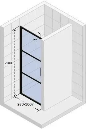 Душевая дверь Riho Grid GB101 100 GB1100000