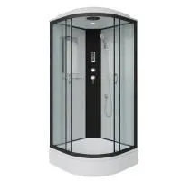 Душевая кабина Niagara Classic NG-6702-14P 100х100х215, средний поддон 26 см, стекло прозрачное, черные профиля