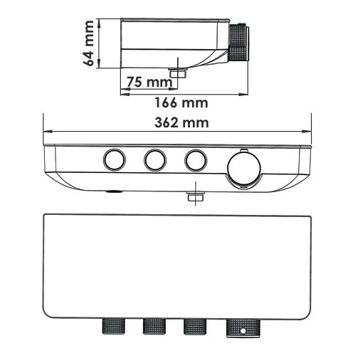 Elbe 7499 Thermo Термостатический смеситель для ванны и душа WasserKRAFT