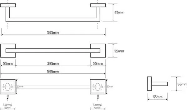 Держатель для полотенец Bemeta Beta 132204022 (50 см)
