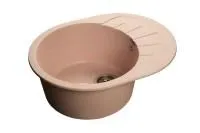 Кухонная мойка GranFest RONDO R-580L светло-розовый