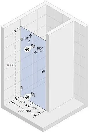 Душевая дверь Riho Scandic Mistral M105 80 L GX0008201