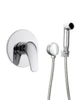 Встраиваемый смеситель с гигиеническим душем, OL01888cr, хром