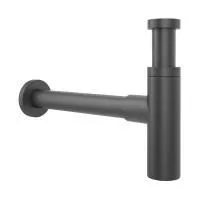 Сифон для раковины Wellsee Drainage System 182120000, латунь, матовый черный