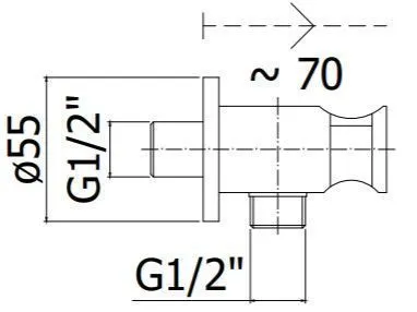 Шланговое подключение с держателем Paffoni ZSUP031CR хром