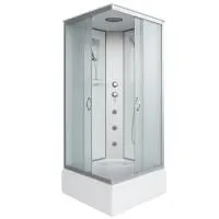 Душевая кабина Niagara Classic NG-1108-14G 90х90х215, средний поддон 26 см, стекло матовое с полкой