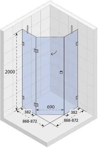 Душевой уголок Riho Scandic S301 90х90 GC40200