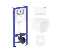 Комплект инсталляции и унитаза 6 в 1 Lavinia Boho Relfix Aveo Rimless 77040121