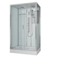 Душевая кабина Niagara Premium NG-6012-01GQR 120х80х210, низкий поддон 16 см, стекло прозрачное