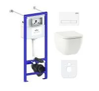 Комплект инсталляции и унитаза 6 в 1 Lavinia Boho Relfix One Rimless 77050157