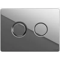 Кнопка Cersanit ACCENTO CIRCLE для AQUA 50 пневматическая пластик хром глянцевый, P-BU-ACN-CIR/Cg