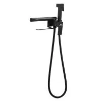 Гигиенический душ со смесителем и держателем туалетной бумаги FASHUN A57704-7, чёрный