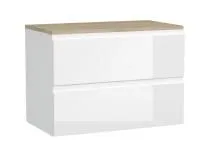 Тумба под раковину подвесная Cersanit MODUO 80 для MODUO 80 под столешницу, белый, SB-SZ-MOD80-BL/Wh