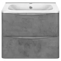 Тумба под раковину Vincea Vico 600 подвесная, 2 выкатных ящика soft close, Beton
