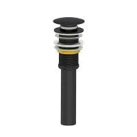 Донный клапан для раковины WONZON & WOGHAND, Черный матовый (WW-88SS04-MB)